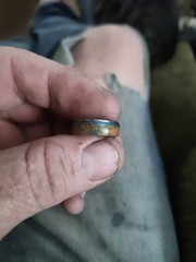 Genuine Handcrafted 1995 United States Quarter Glitter Coin Ring , Size 6.75 …
