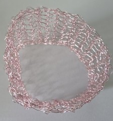 Pink Wire Statement Bracelet 3″ Wide Lightweight Handmade Jewelry W017