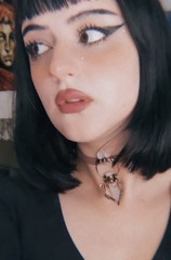 Handmade crystal choker necklace featuring a raw quartz point pendant Unique