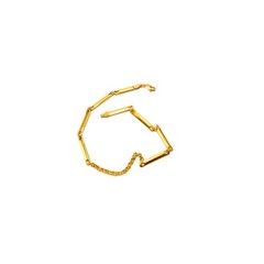 Unique Bar motif 10″ anklet chain brace.Crafted Real 1/20 14K Best Gold Filled