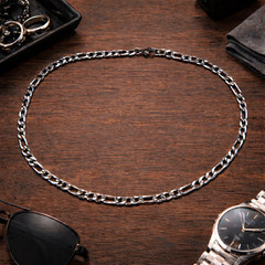 Figaro Chain Necklace – Surgical Stainless Steel – Tarnish‑Free – Layering Chain