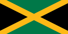 Jamaica Jamaican flag bead bracelet, handmade, adjustable length, 30% to charity