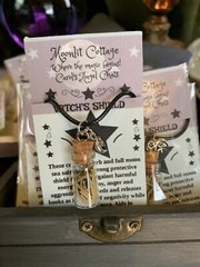 Witch’s Shield Charm Necklace by Moonlit Cottage Carol’s Angel Chats®