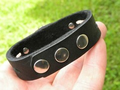 Customize cuff bracelet Bison leather wristband authentic Buffalo Indian Coin