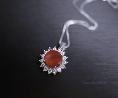 Heart Spiny Oyster Necklace, Genuine Coral Necklace Natural Red Oyster Bone