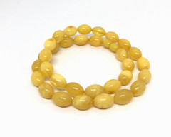 Amber Necklace Gift Yellow Natural Genuine Olive Baltic Amber Beads 24,6g 18709