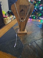 Handmade Vintage Amethyst/Silver Necklace.Unique-Change From One Necklace To Two
