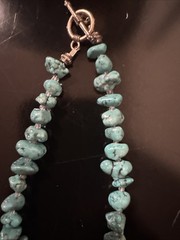 Block Turquoise Howlite Necklace