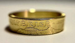 Albania Ring, European Albanian Gold Coin Ring, Handmade European Tiranë Jewelry