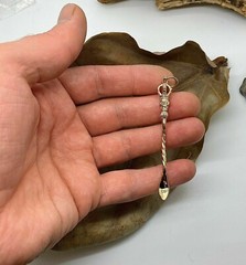Silver or Gold Party Spoon Pendant, Burning Man, Coca
