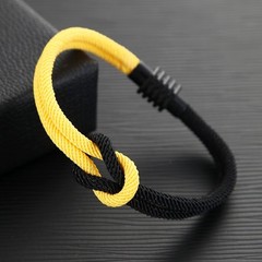 New Men Women Bracelet Fashion Square Knot Bracelets Outdoor Magnet Bangles Hot