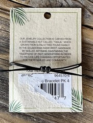 Fair Trade Tagua Nut Organic Bracelet Jewelry (Sustainable & Eco-Friendly) NEW