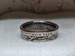 WEIR FARM, CT. – Size 9 State Quarter Coin Ring