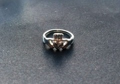 Sterling Silver Stamped 925 Claddagh Ring Size 6