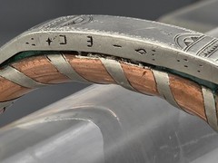 Large Tuareg Coin Silver & Copper Cuff Bracelet – Mali