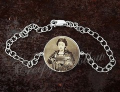 925 Sterling Silver Adjustable Bracelet Onna-bugeisha Female Woman Warrior