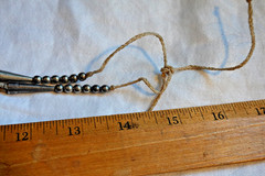 Southwestern Blue Turquoise Heishi 3 Strand Silver Necklace