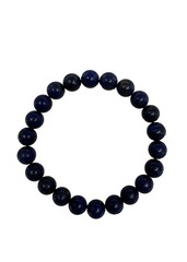 8mm Natural Lapis Lazuli Gemstone Bead Bracelet Genuine Blue Crystal Custom Size