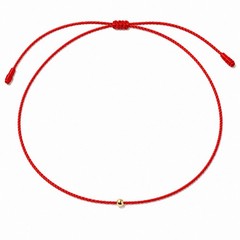 Black oCord String Choker Rope Necklace 14k Gold Bead – Handmade Waterproof