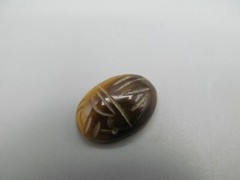Stone for Earrings or Pendant Scarab Tiger’s Eye Gemstone Tigerseye