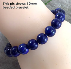 Blue Lapis Stretchy Bracelet Healing Gemstone 4mm 6mm 8mm 10mm12mm