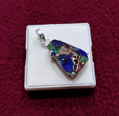 SALE Copper Quartz Gemstone Pendant 925Sterling Silver Handmade Gemstone Pendant