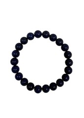 8mm Natural Lapis Lazuli Gemstone Bead Bracelet Genuine Blue Crystal Custom Size