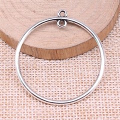 50 Pcs Tibetan Silver Earrings Charms Connectors 43x40MM Jewelry Making C14902