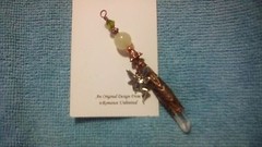 FAIRY Fairies SERPENTINE Madagascar Quartz Point Crystal PENDANT Wand NEW JADE