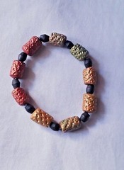 Clay Bracelet 100% Sri Lankan Handmade Beads New Beaded Wrist Multi Color