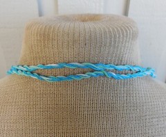 Howlite Stone Point Adjustable Hemp Necklace with Turquoise Onyx Gemstone Beads