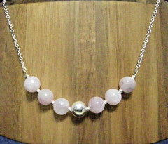 Sterling Silver Natural KUNZITE Gemstone Necklace #1111…Handmade USA