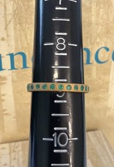 NWT Sundance Catalog Gold Emerald Infinity Band Size 9 $498