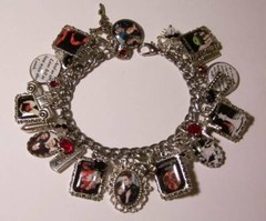 Twilight Books Charm Bracelet Hand Crafted Glass Dome