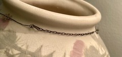 Hand Made Delicate Sterling Silver Blossom Daisy Chain 16-18.5″ Necklace
