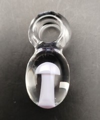 Pink Glass Mushroom Pendant – Made by Subconscious Design – USA