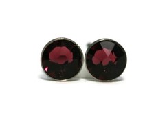 Tiny 4mm Crystal and Titanium Hypoallergenic Stud Earrings