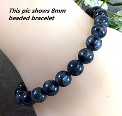 Natural Labradorite Stretchy Bracelet Healing Gemstone 4mm 6mm 8mm10mm12mm