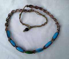 HEMP Surf Style Hippie Skater NECKLACE 26″ Unisex Macrame US Gift Seller New