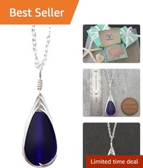 Personalized Sea Glass Necklace – Handmade Hawaiian Jewelry for Birthdays