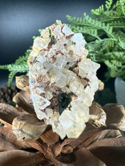 garden quartz epidote Ring Jewelry, Unique handmade crystal ring ,S925Adjustable