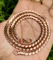 20 inch Pure Copper Serpentine Chain Necklace, Healing Copper Jewelry, Spiritual
