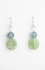 Kyanite Natural Green 10x13mm Oval Gemstone Earrings 925 Sterling Silver 1 1/4″