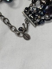 VTG Chan Luu 5 Strand Multicolor Freshwater Pearl & Sterling Silver Bracelet 925