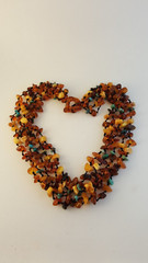Baltic butterscotch amber turquoise 5 strand necklace Poland 16″