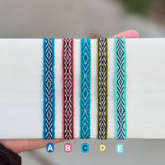 boho handmade hippie summer beach girls/women’s woven bracelets – Cerulean Blue