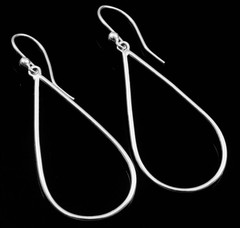 925 Sterling Silver Minimal Earrings Jewelry Earring, Long Teardrop Shape