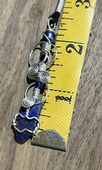 Lapis Lazuli Artistic Pendant, Wand Pendant Lapis Gemstone Necklace