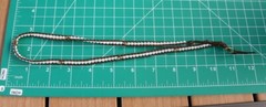 Chan Luu Sterling Silver 925 Fresh Water Pearl Skull Brown Leather Wrap Bracelet