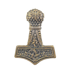 Bredsättra Mjolnir Bronze – Viking Replica Thor Hammer Öland Sweden